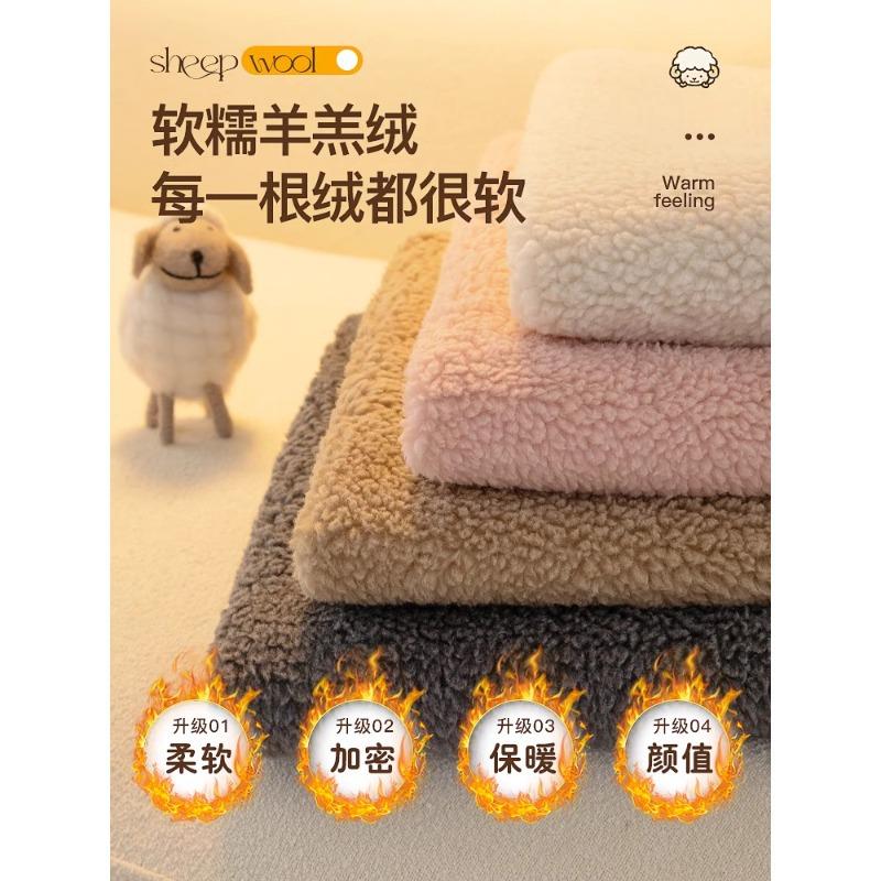 Winter Lamb Wool Sofa Cushion Light Luxury High-End Non-Slip Seat Cushion Solid Color Sofa Cover Cover Cloth One Piece Is Sent On Behalf Of Others