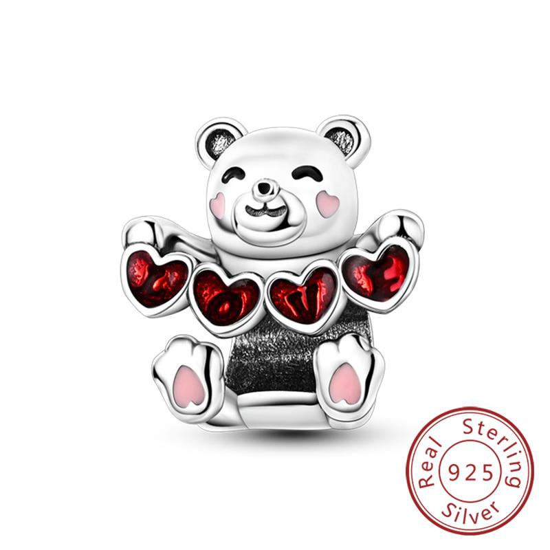 Fit Original Copper Charm Beads Cute Animal Puppy Dog Cat For Bracelet Diy Women Fine Jewelry Making