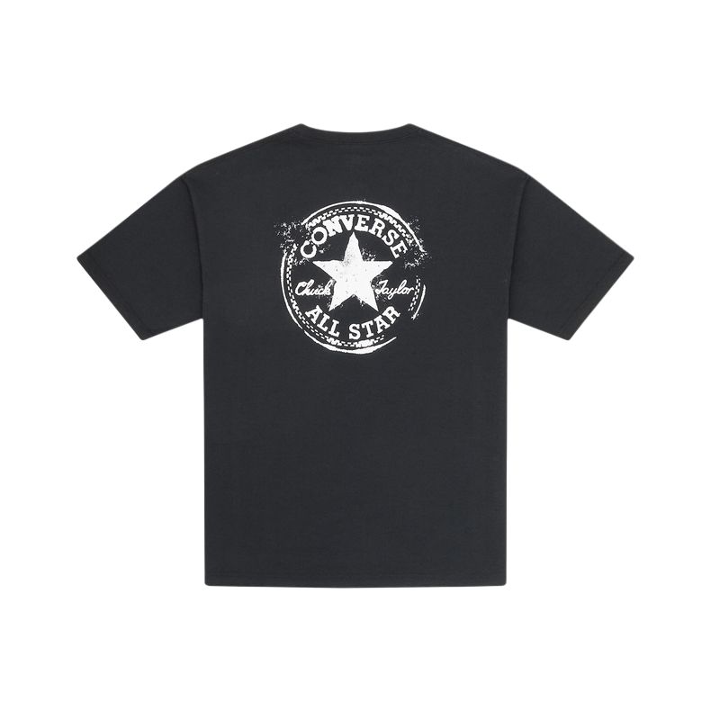 New Converse Chuck Taylor All Star SS25 T Shirt Unisex Black 10028730-A02