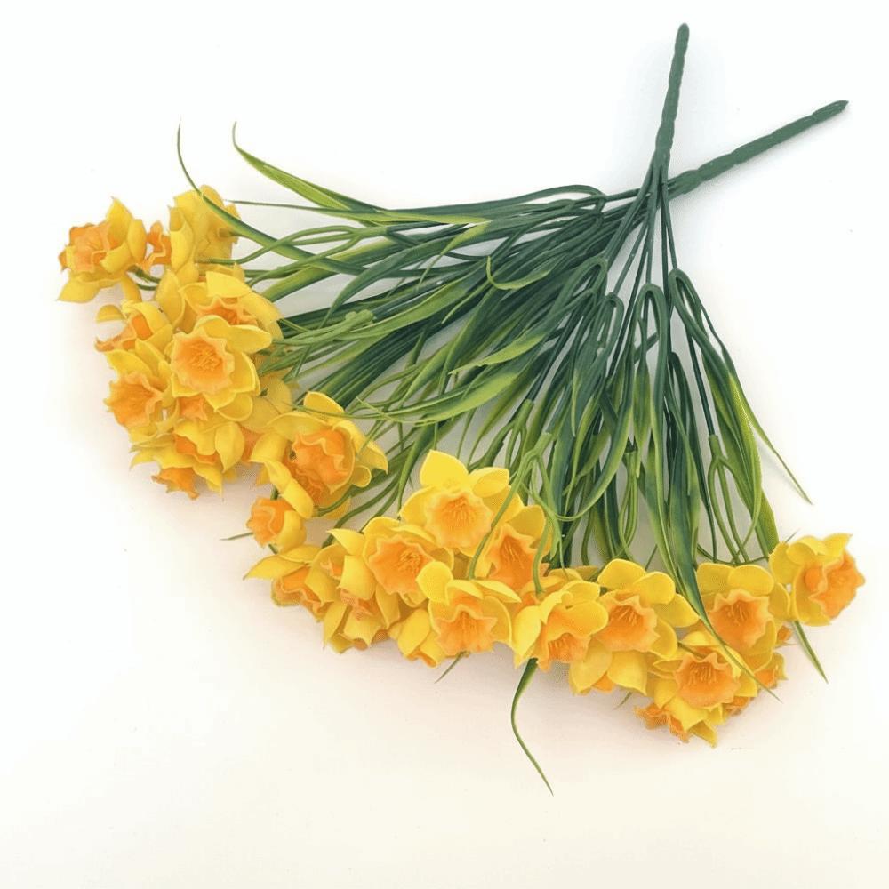 DIY Florale Künstliche Narzissen Herbstdeko Realistische Narzissen Künstliche Blumen Weiche Simulationsblumen Valentinstagsgeschenk