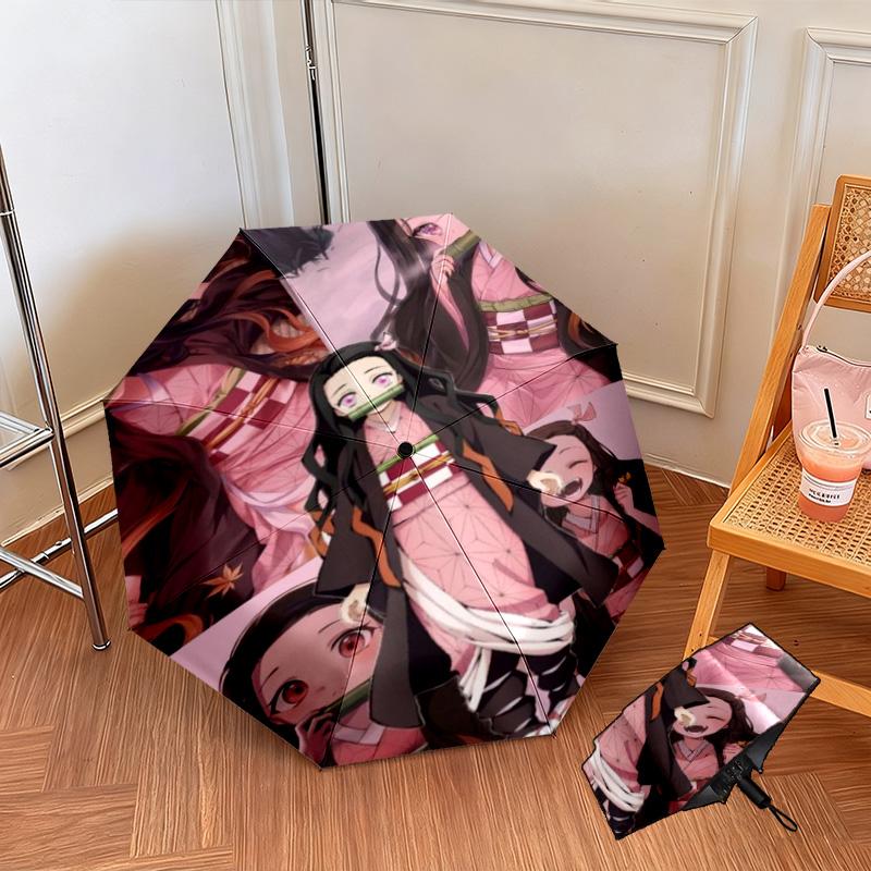 Japanese-style Cartoon Demon Slayer Kamado Tanjiro & Kamado Nezuko Umbrella Including Home Travel and Outdoor Activities Multi Functional Umbrella 31