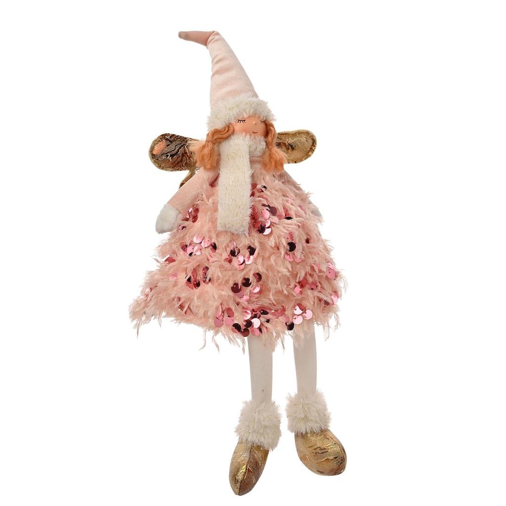 Aurelia Angel - 48cm LED Light Sitting Angel with Dangling Legs