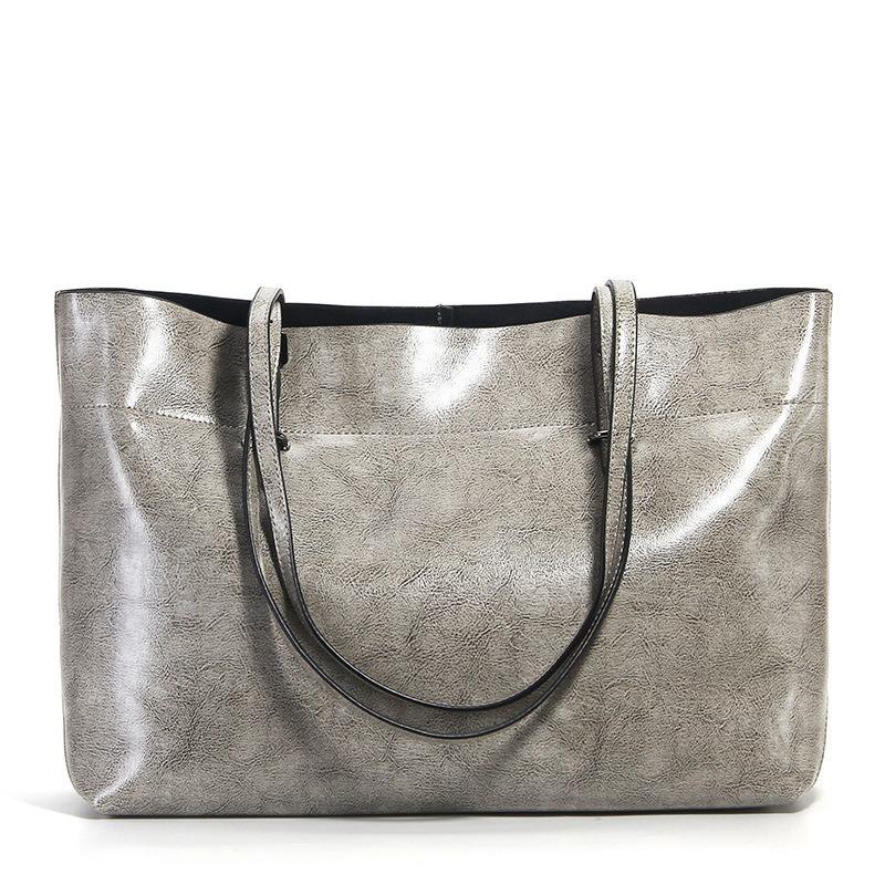 Bag Women's New Leather Versatile Tote Bag Fashionable Cowhide Large-capacity Handbag