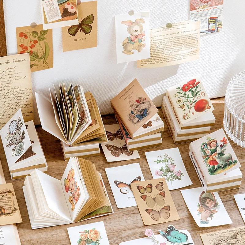 80pcs Scrapbooking Material Paper Rose Plant Fairy Tale Story  Labels Decorative Collage Diary Album Craft Supplies