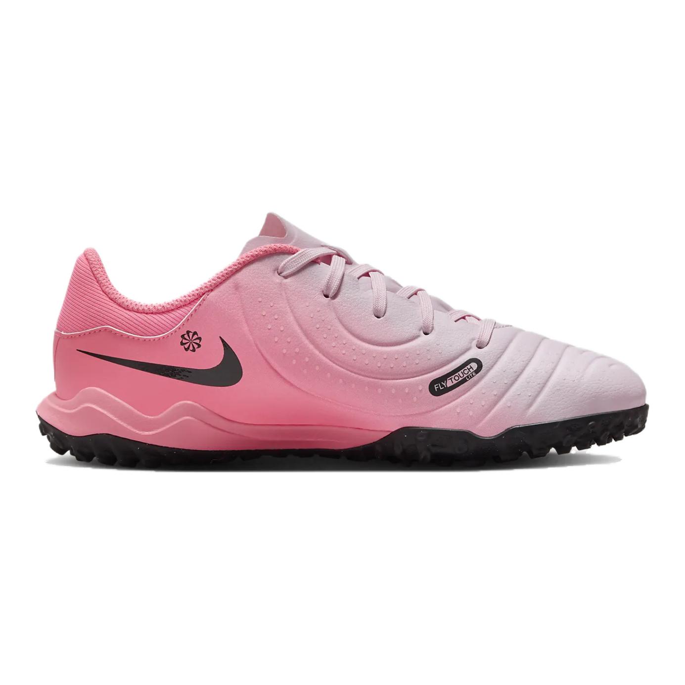 

New Nike Tiempo Legend 10 Anti-Slip Wear-Resistant Low-Top Kids Soccer Shoes Pink Black Kids DV4351-601 33.5