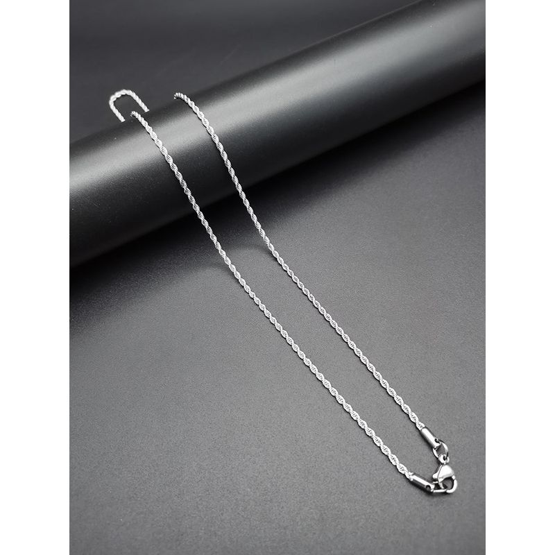 Style Necklace Men's Trendy Necklace Hemp Flowers Chain Women's Hip Hop Chain Thick Men All-Match Jewelry Clavicle Chain Light Luxury Minority