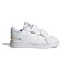 Adidas Neo Grand Court Velcro Casual Low-Top Skate Shoes Baby Sneakers White H02290