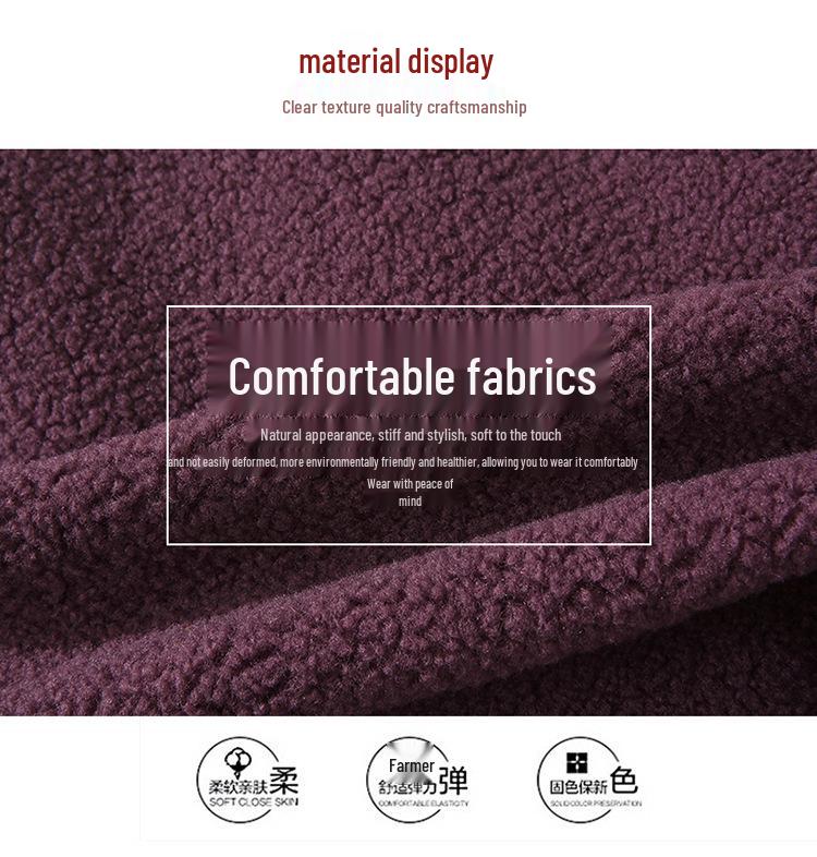 Women's Stylish Plus Velvet Warm Outerwear Vest - Winter Shawl for Middle-Aged Mothers