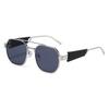 2025 High-End European & American Fashion UV-Protective Geometric Metal Sunglasses