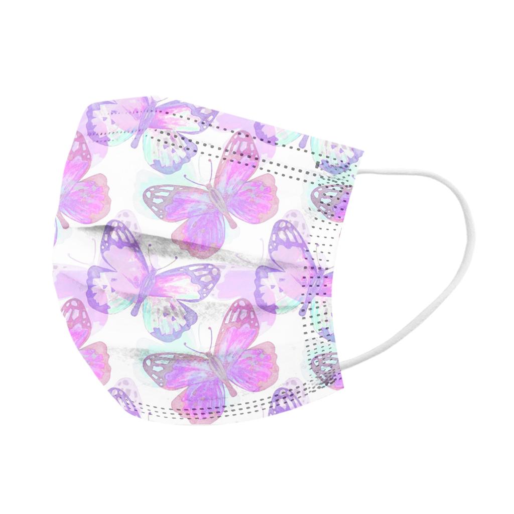 10PC Children's Tie-dyed Disposable Industrial Three Layer Face Mask