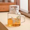 Creative Flower Butterfly Glass Cold Kettle Set High Temperature Resistant Tea Pot Home Large Capacity Beverage Fruit Tea Pot