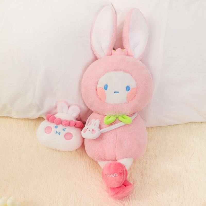 New POP MART BOBO&COCO Pomegranate Usahana Pink Dolls 14cm 201200303