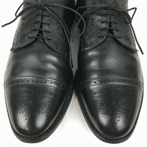 Allen Edmonds Sanford Vintage Cap Toe Shoes Black Size 9.5D 27.027.5 Men’s(USED)