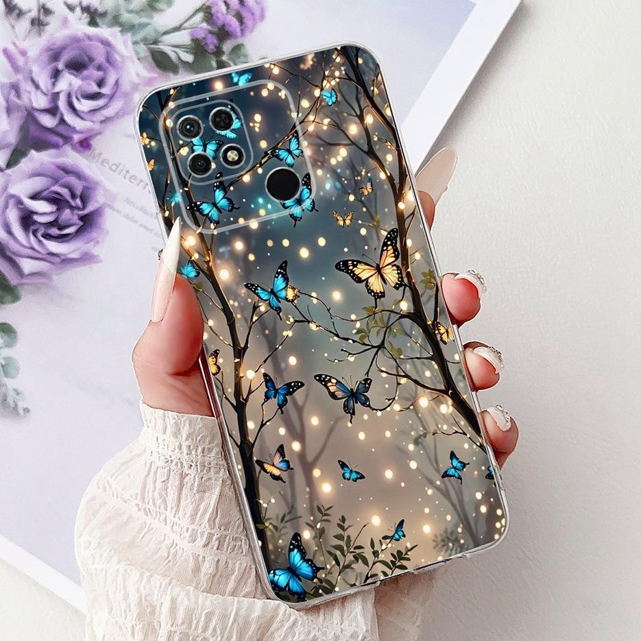 For Xiaomi Redmi 10C Case New Luxury Painted Cover Soft Silicone Slim Phone Case For Xiaomi Redmi 10C Redmi10C Back Cover Fundas