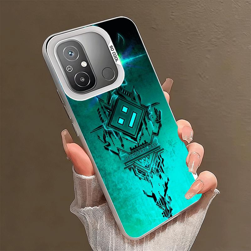 

Geometry Dash Game Soft Phone Case for Xiaomi Redmi 15C 15 14C 13C 12C Poco X5 X6 X7 Pro X3 F8 F7 Ultra M8 13 12 Cover Back Shel Xiaomi Poco F7 Ultra