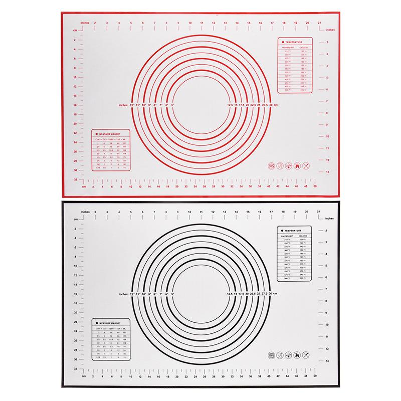 Multi-size Non-Stick Silicone Mat Pastry Cake Paste Flour Kneading Dough Mat Table Mats Baking Sheets Liners Pad Kitchen Tools