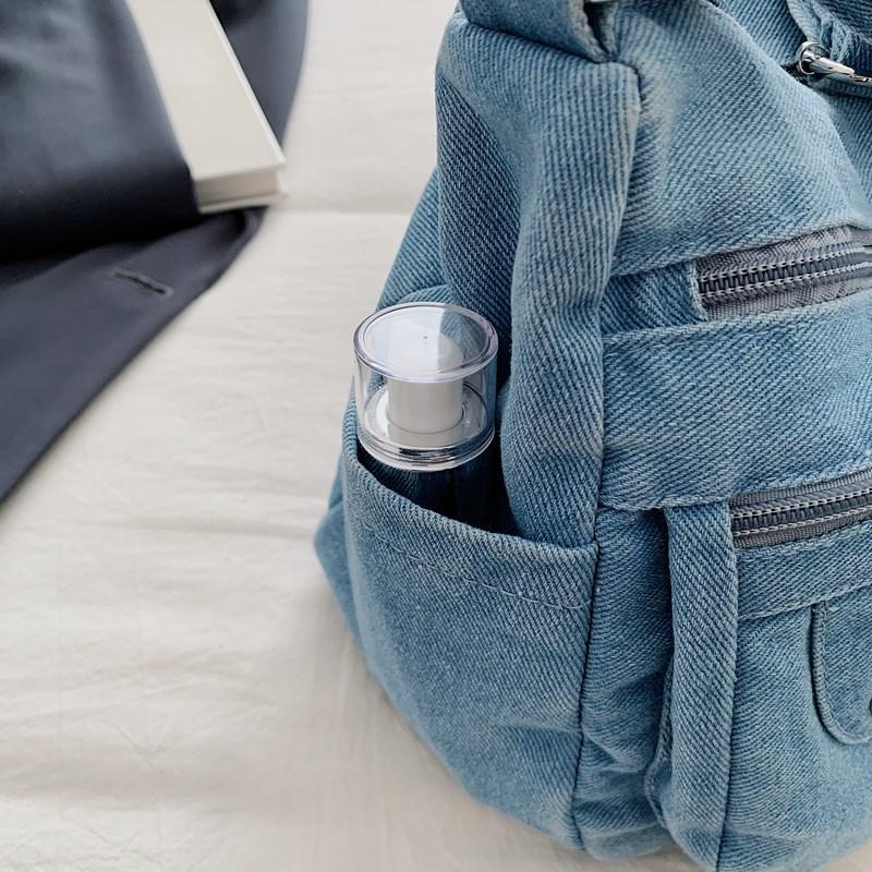 Dámská džínová taška Velkokapacitní crossbody taška Cestovní nákupní taška