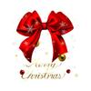 Christmas Red Bowknot Static Cling Window Decals H411