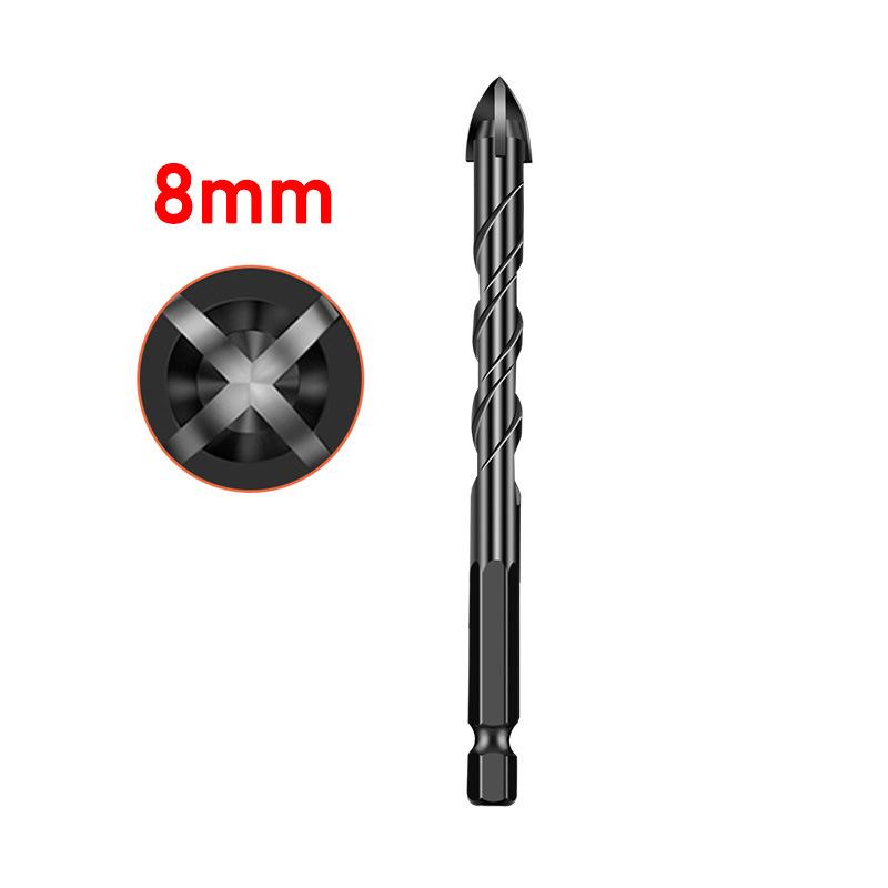 3-12mm Cross Hex Tile Drill Bits Set For Glass Ceramic Concrete Hole Opener Brick Hard Alloy Triangle Bit Tool Kit