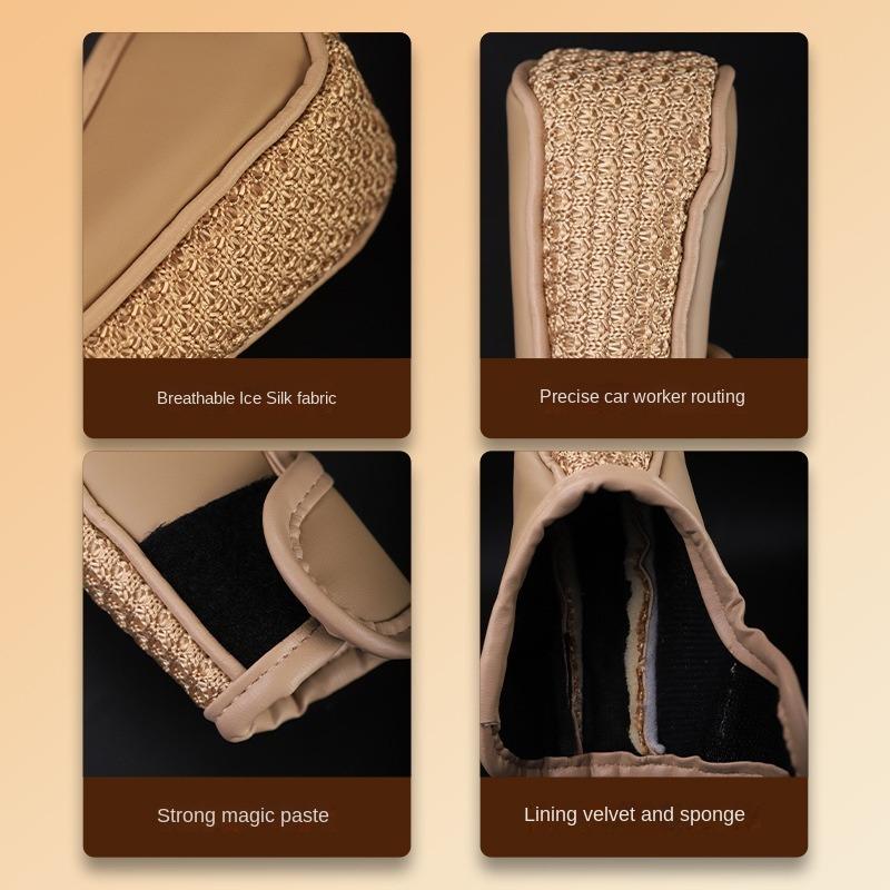 Car Handbrake Cover Car Gear Shift Collars Handbrakes Protective Covers Auto-Shift Gear Cover Auto Interior Decor Accessories