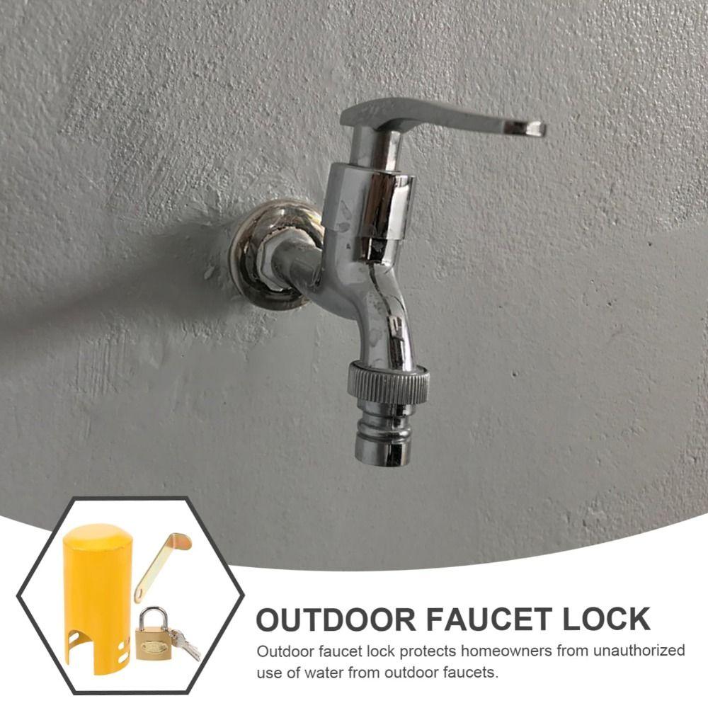 Heavy Duty Water Spigot Cover Theft Protection Faucet Lock Faucet Protective Cover  Garden