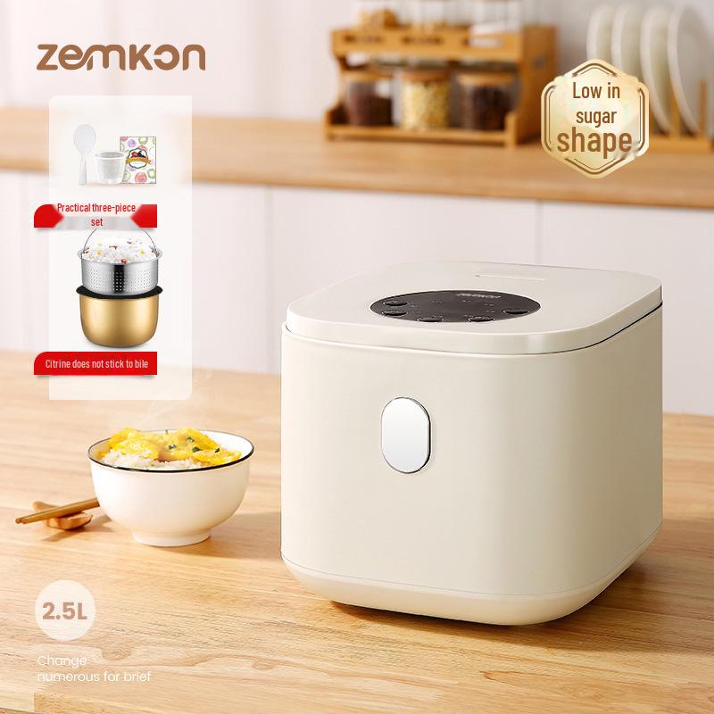 Zemkom Smart Mini Rice Cooker (1-3 People) with Rice-Soup Separation