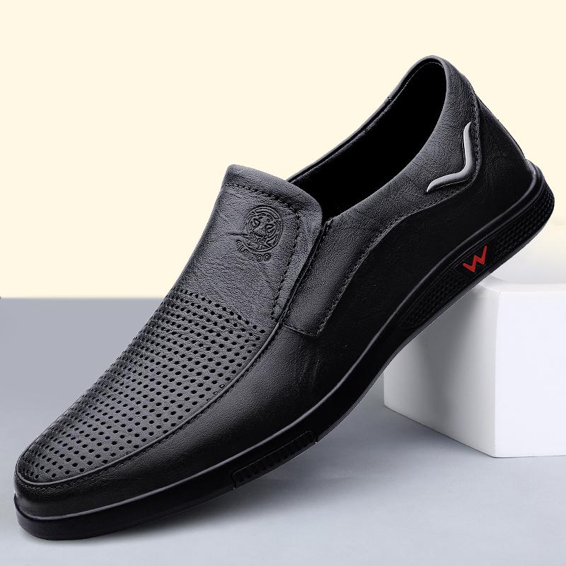 Leak leather shoes autumn soft sole new shoes casual shoes business dress