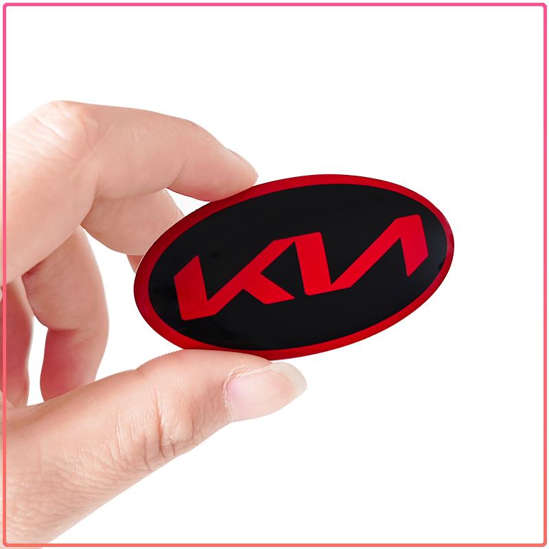 1 Pezzo Adesivo Decorazione Volante Auto Distintivo Emblema Centrale Volante ABS Per Kia Rio Ceed Sportage Cerato Soul Sorento K2 K5 k6 K7 K8 Flip