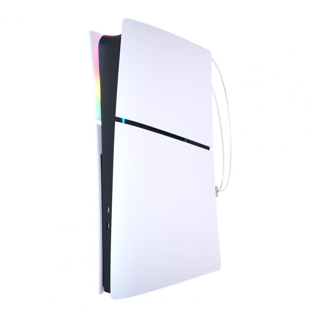 RGB-LED-Lichtleiste für PS5 Slim Disc und Digital Edition, 8 Farben, 400 Effekte, flexibler Farbwechsel-Lampenring für Spielkonsole