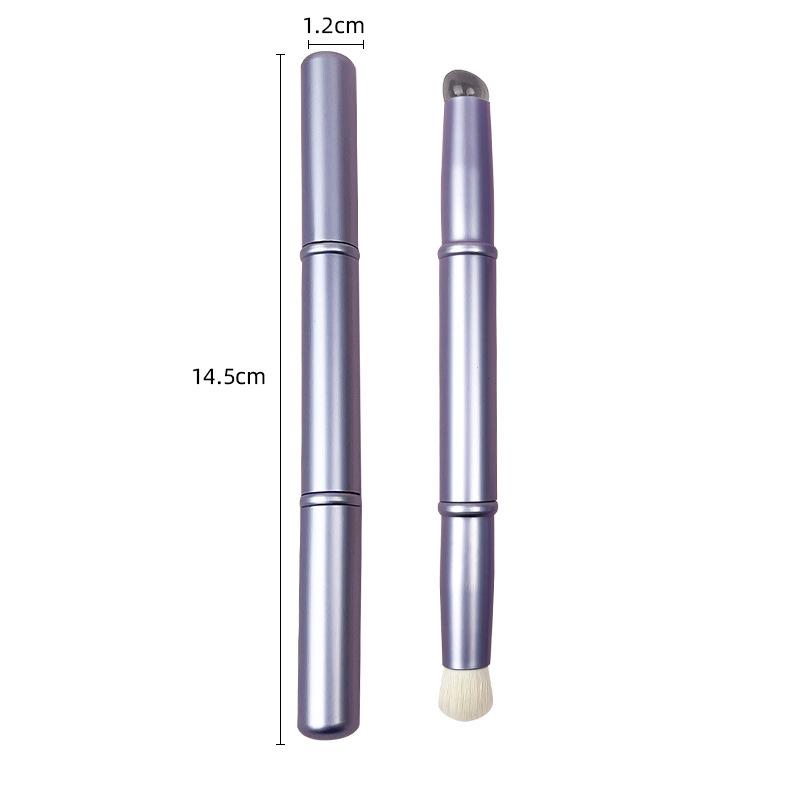 

Кисть-консилер с крышкой, двухсторонняя, с круглой головкой, кисть для ногтей, мягкая кисть для губ, кисть для теней, кисть для макияжа, для женщин фиолетовый