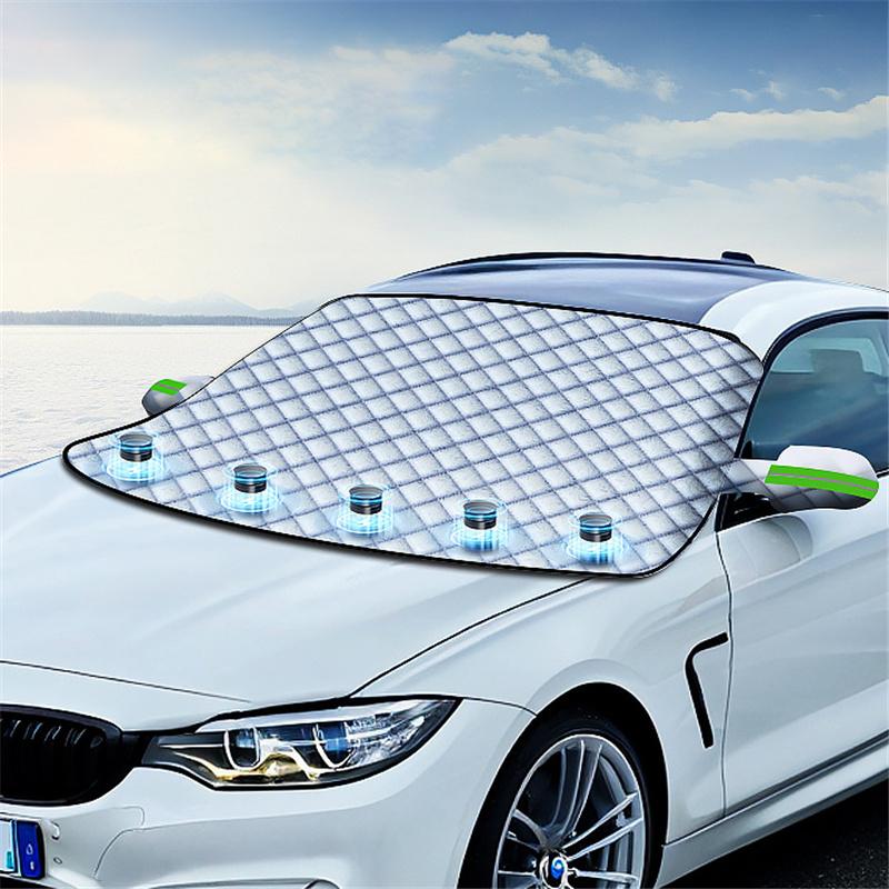 Magnetische Schneeabdeckung für die Windschutzscheibe des Autos, Frostschutz, Schneeblock, Winter-Frontscheibenabdeckung, Sonnenschutz, Eisschild, Staub, UV-Schutz, Autokleidung