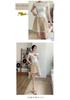 2026 New Style Striped Maternity Shorts with Lace Trim for Petite Women – Casual Wide-Leg Summer Pants Without Belly Support