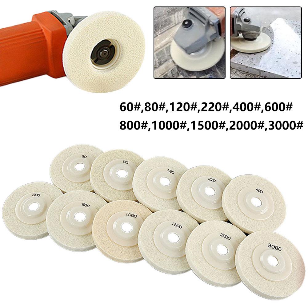 Polierscheibe 4 Zoll 60-3000 Körnung Winkelschleifer Nylonfaser