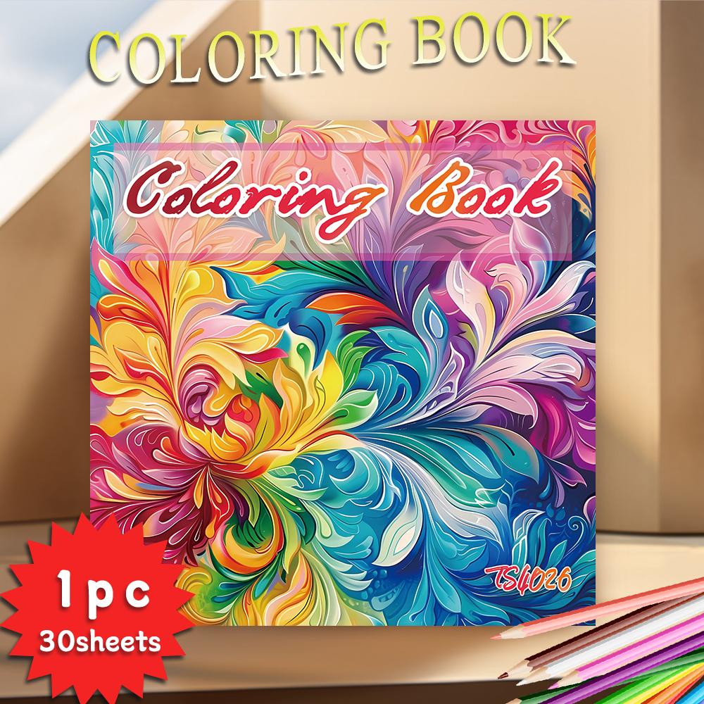

1pc, Teen Girls Coloring Book - Teen Coloring Book - 30 Sheets, 8.3x 8.3in, For Adult Stress Relief, Christmas, Halloween Gifts