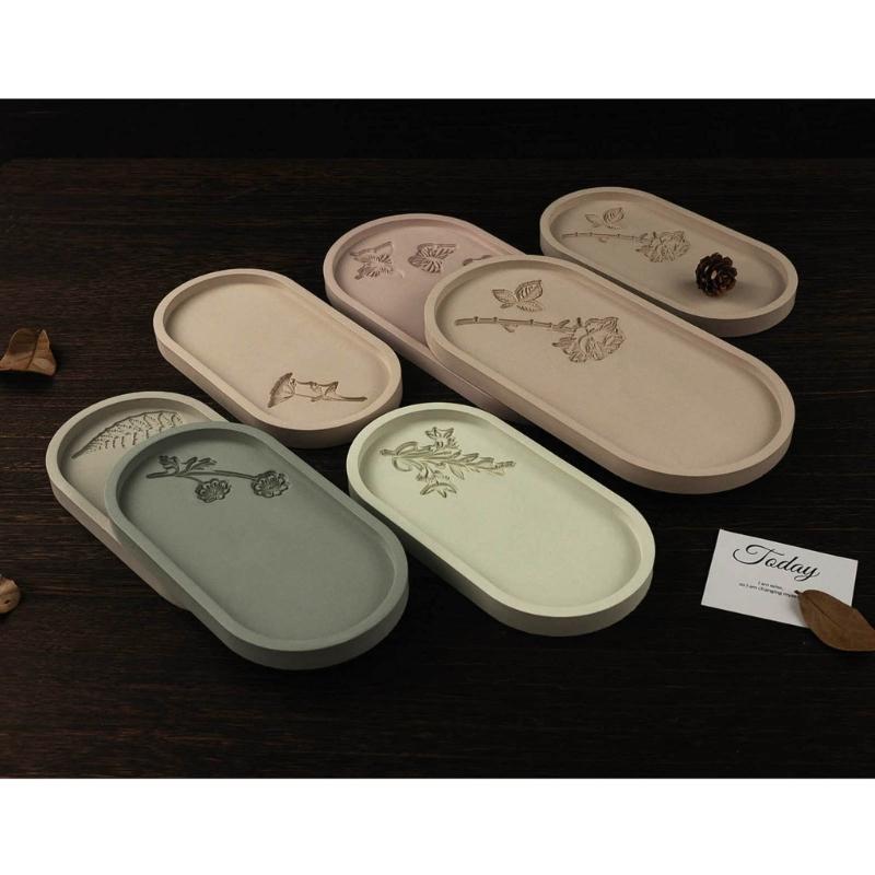 Easy to Use Silicone Mold Creating Decorative Trays Moulds with Unique Elliptical Shape Suitable for Gifting Making