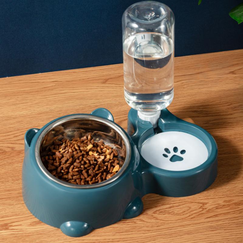 Pet Bowl: 2-in-1 Cat & Dog Feeding and Water Bowl