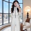 2026 Spring Women's Casual Set: Long Sleeve Cardigan & High Waist Wide Leg Pants