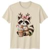 Cute Raccoon Christmas Holiday Graphic Tee Unisex Unisex Unisex TShirt