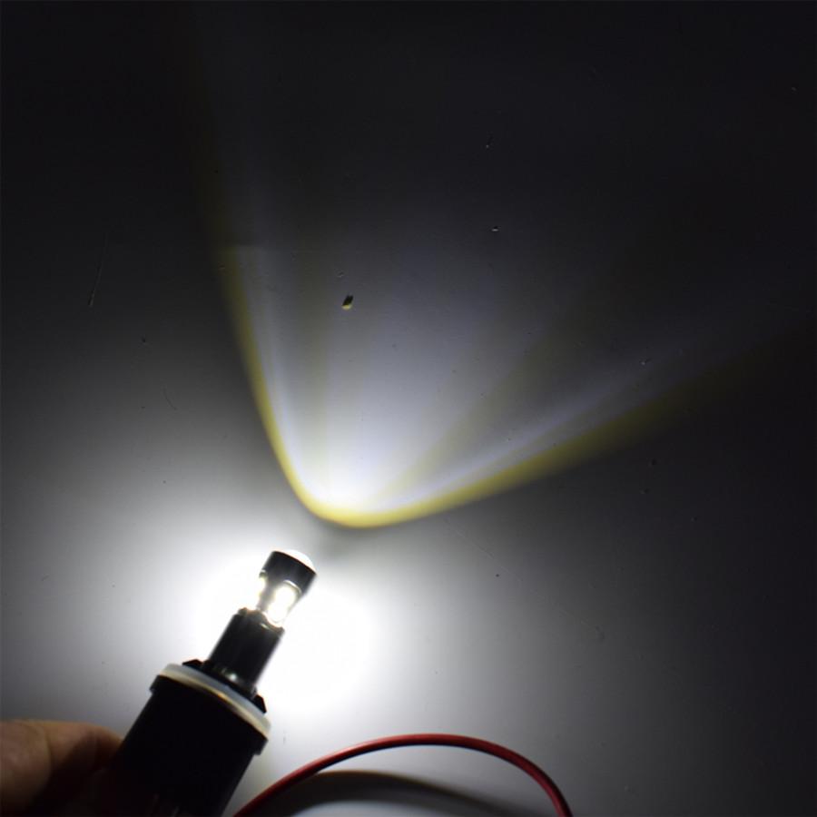 2Pcs Super Bright 881 10W 3030 10SMD 6K LED Decode Front and Rear Fog Light Bulbs