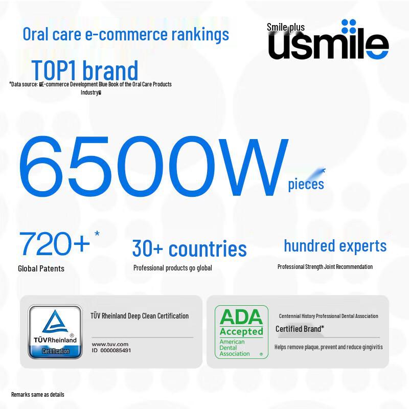 usmile Children's Sonic Electric Toothbrush CN plug (adapter included)