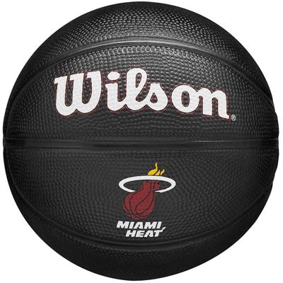 Wilson Team Tribute Miami Heat Mini Ball, Unisex Black Basketball