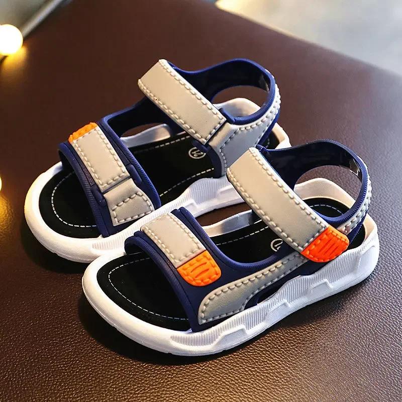Sommer Baby Sandalen Einfarbige Baby Jungen Sandalen Weiche Sohle Rutschfest Jungen Mädchen Sandalen Kleinkind Baby Schuhe Strand 2-12 Jahre