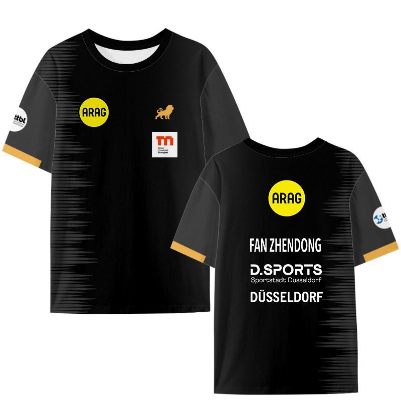 Fan Table Tennis Jersey Men Short Sleeve T‑Shirt Sports Training Tee Sport Fan T‑shirt for Table Tennis Supporter FamilyMatching