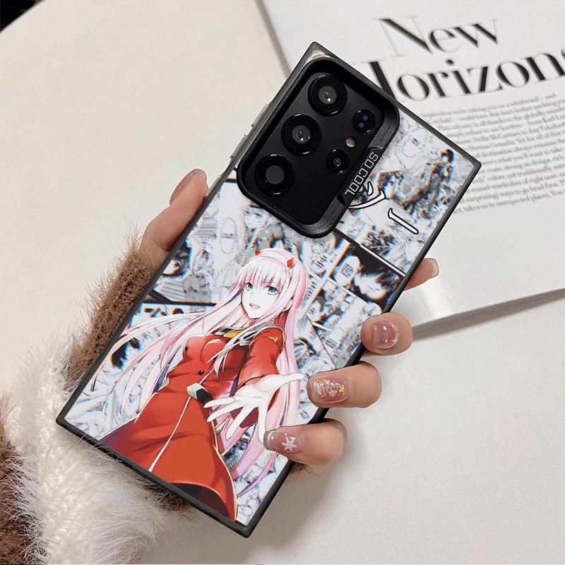 Darling Zero Two 02 Anime Shockproof Phone Case for Samsung Galaxy S26 Edge S25 Ultra S24 FE S23 Plus S21 Cover Anti Fall Fundas