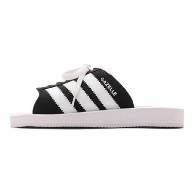 Gazelle Beach Slides Black White Women Sneakers Core-Black Cloud-White JQ7421
