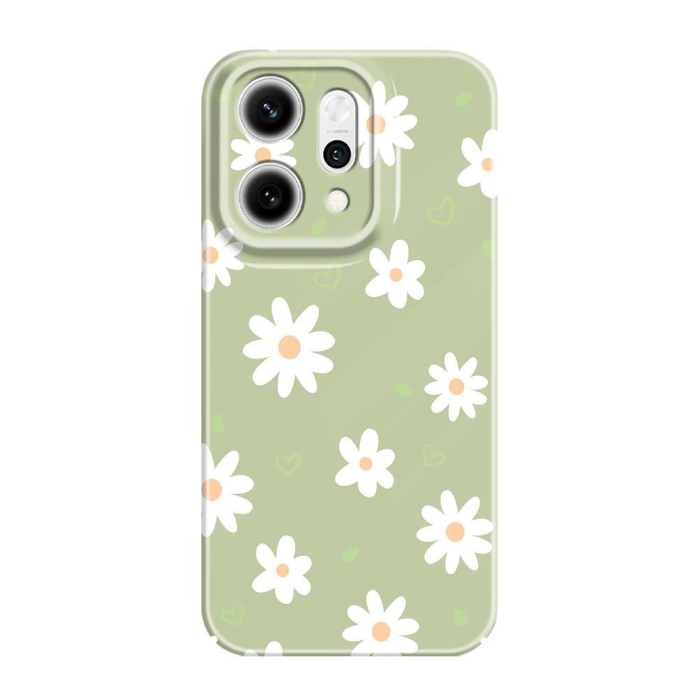 Tender Daisy Phone Case For OPPO Reno 14 14F 13 13F 12 12F 11 11F 10 8 8Z 8T 7 7Z Pro 4G 5G Film Hard Cover