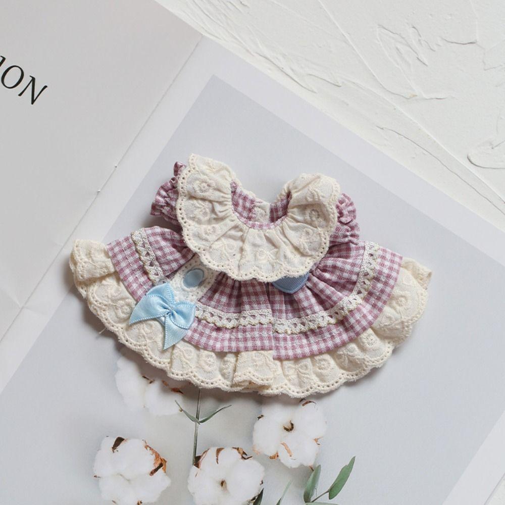 Cotton Doll Dress Up Clothes Bow Kawaii Mini Doll Skirt Cute Exquisite Doll Skirt  Kids Gifts