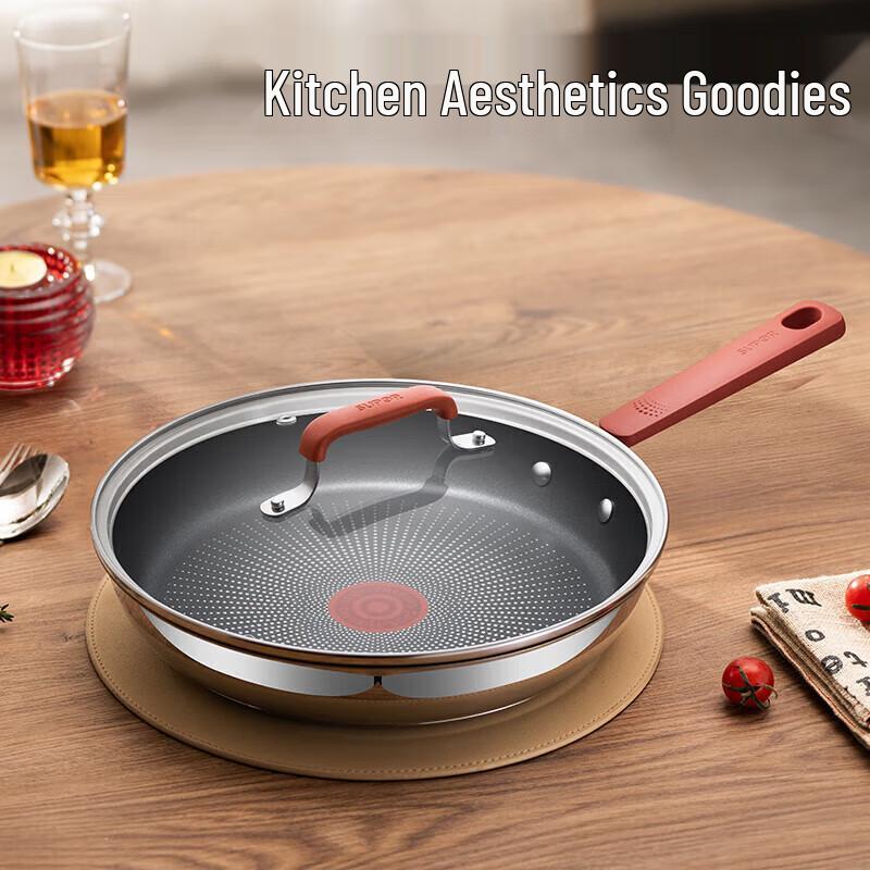 Supor Aurora Stainless Steel Non-Stick Frying Pan, 28cm