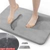 Tappetino da bagno con incisione in pile, tappetino antiscivolo per il bagno, tappetino per il pavimento laterale della vasca da bagno, zerbino per la porta della doccia, imbottitura in memory foam 3D