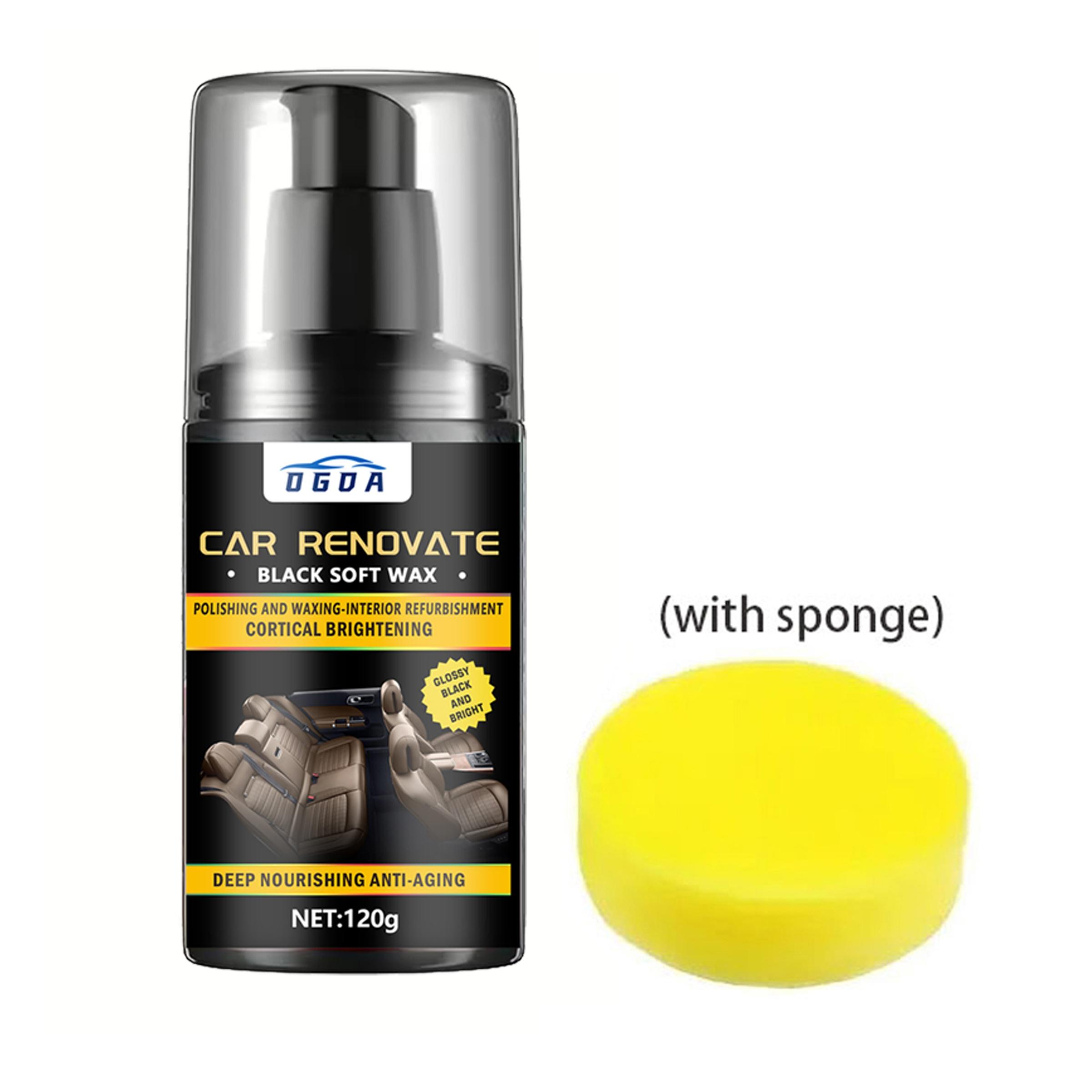 

Car Interior Renovation Polish - Polish for Plastic Dashboard And Instrument Panels, Glossy Finish Treatment, Black Gloss Restor